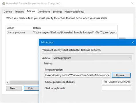 0xff error in task scheduler|Error 0xFFFD0000, PowerShell script does not run as Scheduled .
